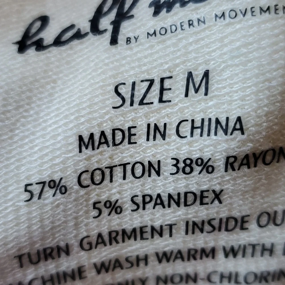 Half Moon by Modern Movement hoodie pullover SZ Medium Ecru NWT - Picture 3 of 12